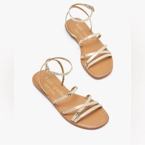 Kate Spade Metallic Gold Sandals